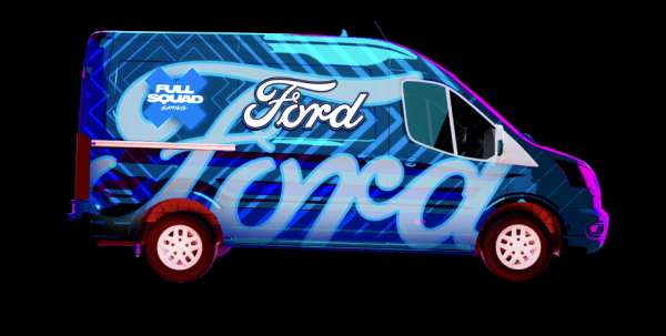 Фургон Ford Transit превратили в идеальную мобильную игровую комнату (фото)