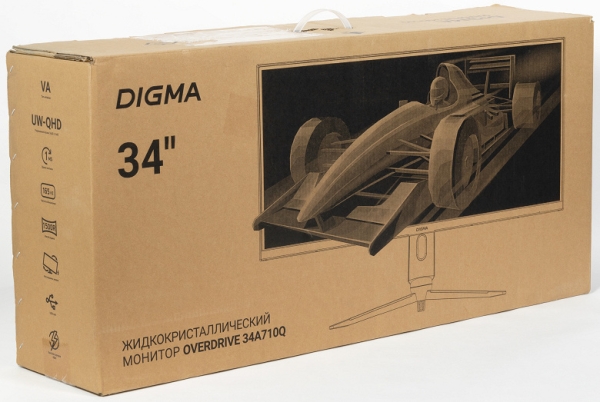 Обзор 34-дюймового игрового монитора Digma Overdrive 34A710Q с изогнутым VA-экраном разрешения 3440×1440, частотой обновления 144 Гц и поддержкой HDR