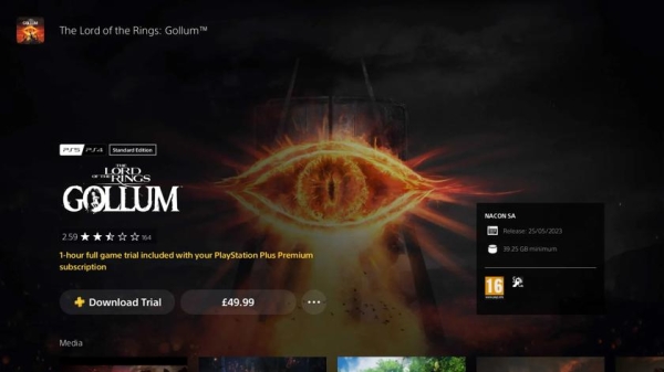  Владельцам PS Plus Deluxe на PlayStation 5 стали доступны пробные версии Baldur's Gate 3 и The Lord of the Rings: Gollum 